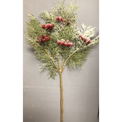 Xmas Spray with Red Berries 24"